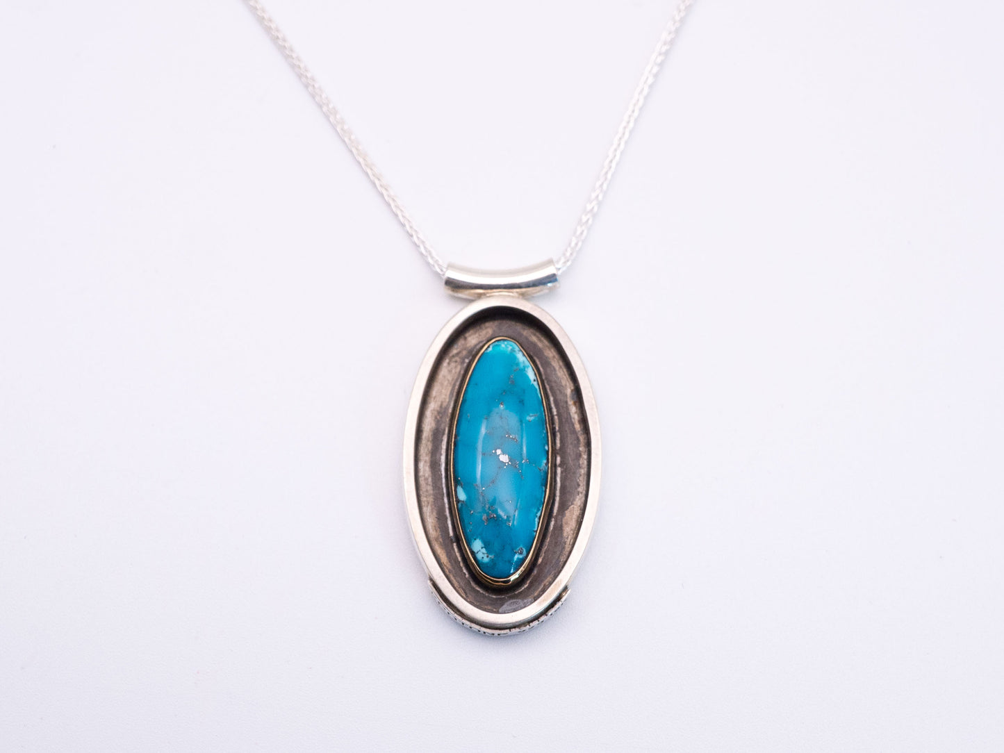 The Wellspring - Morenci Turquoise Pendant
