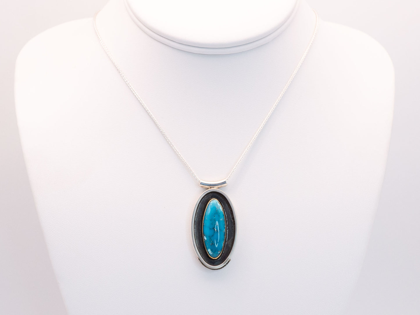 The Wellspring - Morenci Turquoise Pendant