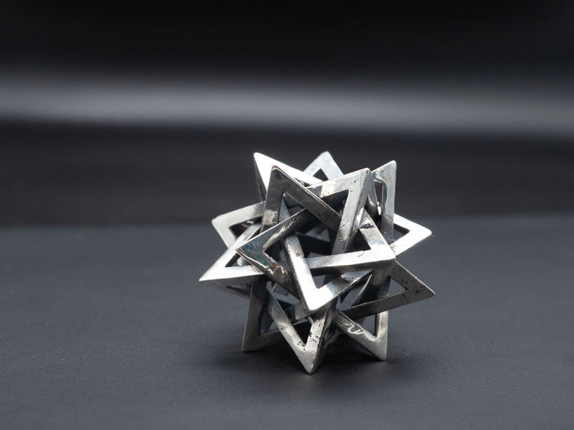 The Fifth Form — Palm-Sized Meditation Talisman (.935 Solid Silver)