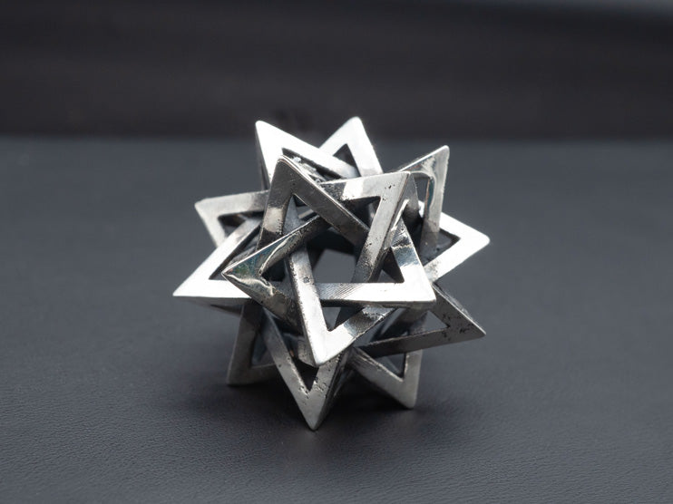 The Fifth Form — Palm-Sized Meditation Talisman (.935 Solid Silver)