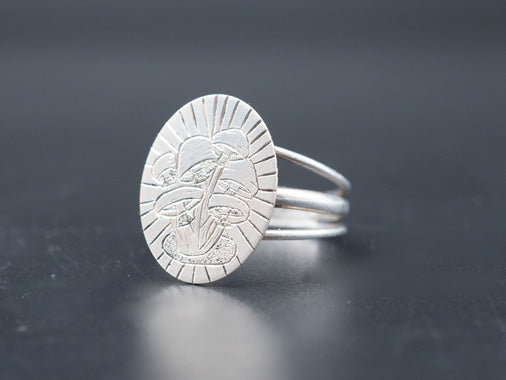 Golden Teacher Mushroom | Ring Size Made to Order