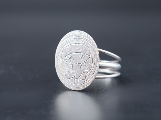 Amanita Mushroom | Ring Size Made to Order