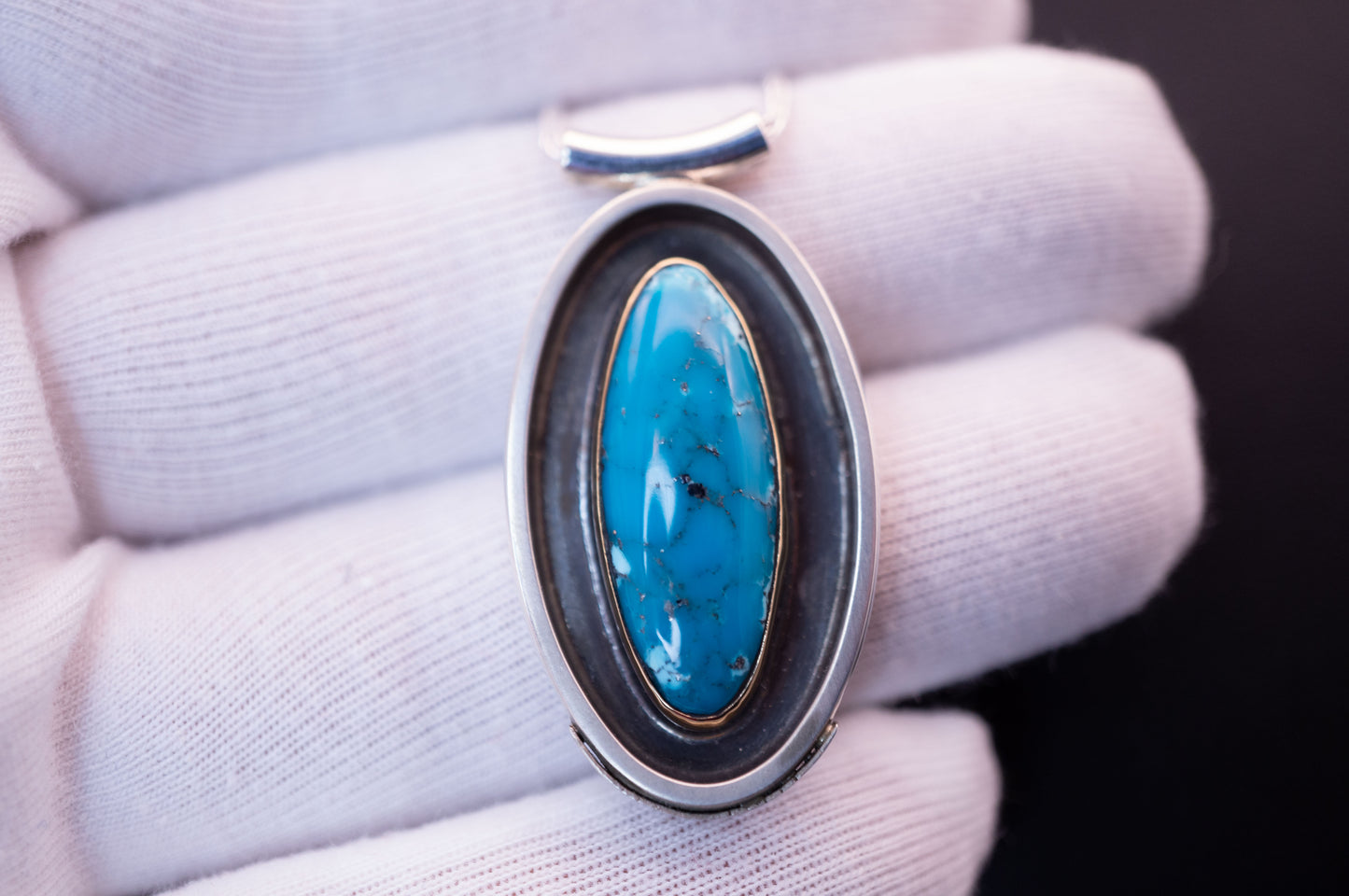 The Wellspring - Morenci Turquoise Pendant
