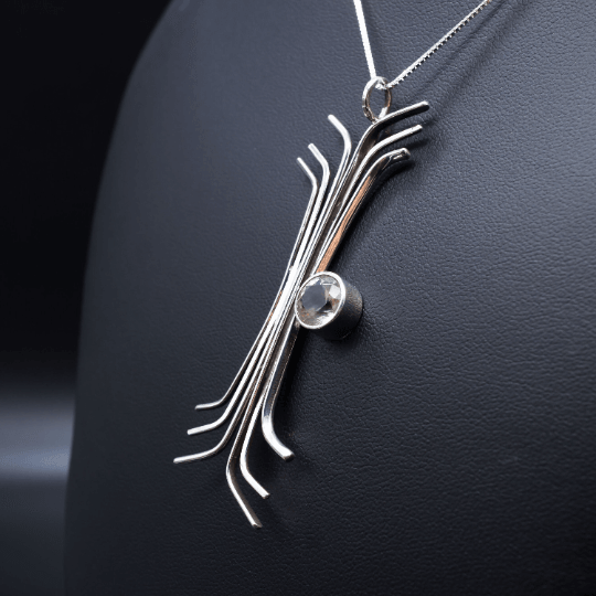 Champagne Sunstone Pendant | .925 silver - Ecotone Jewelers