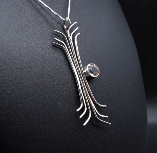 Champagne Sunstone Pendant | .925 silver - Ecotone Jewelers