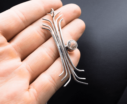 Champagne Sunstone Pendant | .925 silver - Ecotone Jewelers