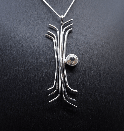 Champagne Sunstone Pendant | .925 silver - Ecotone Jewelers