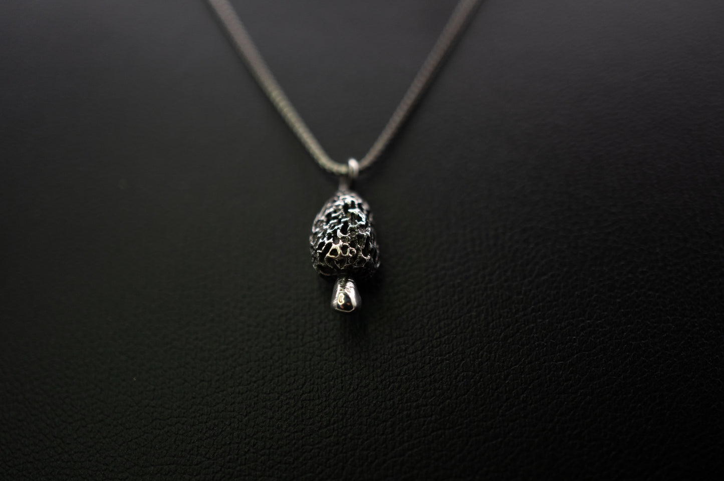 Tiny Black Morel | Pendant