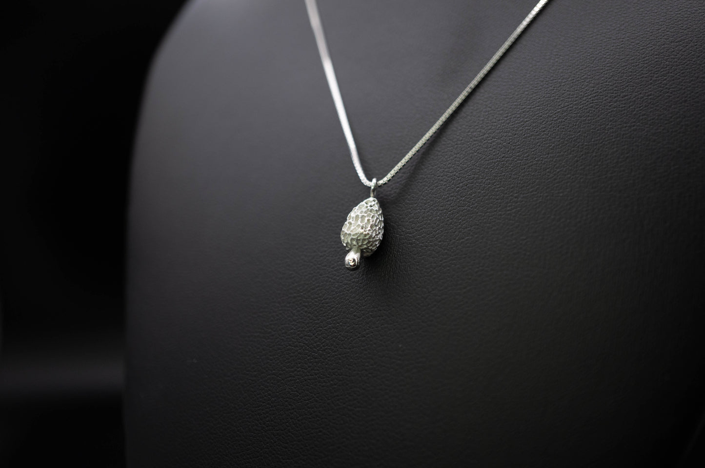 Tiny White Morel | Pendant