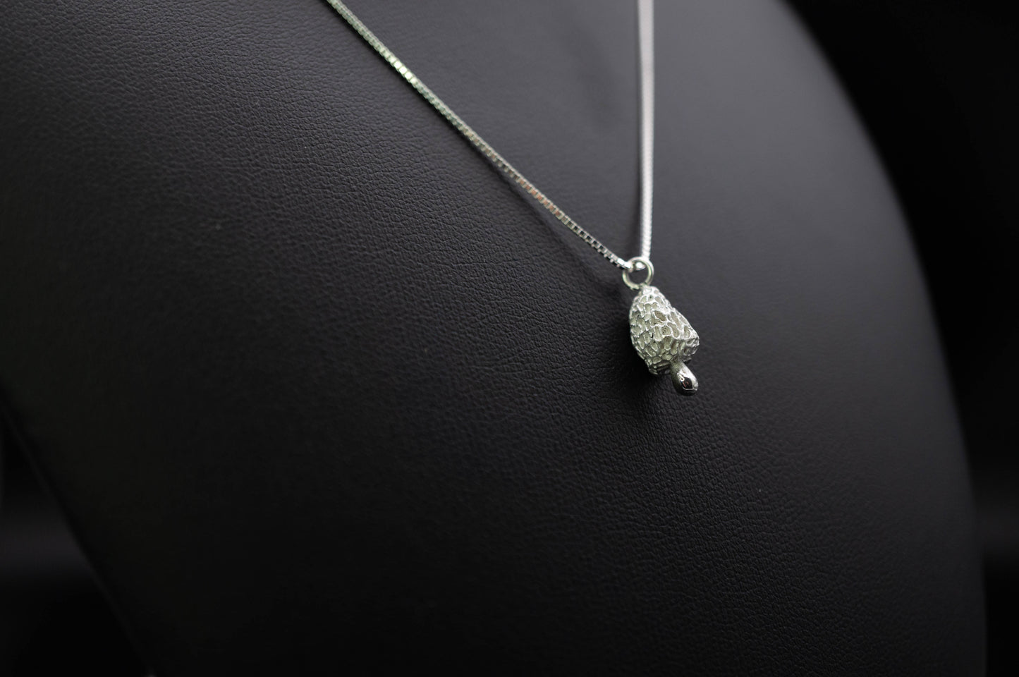 Tiny White Morel | Pendant