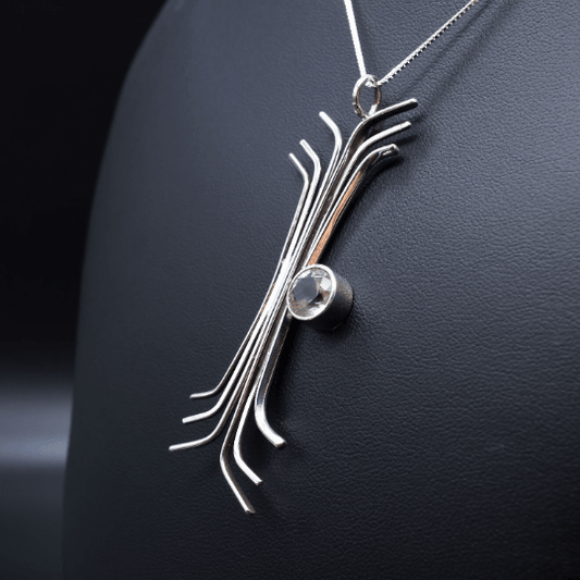 Champagne Sunstone Pendant | .925 silver - Ecotone Jewelers