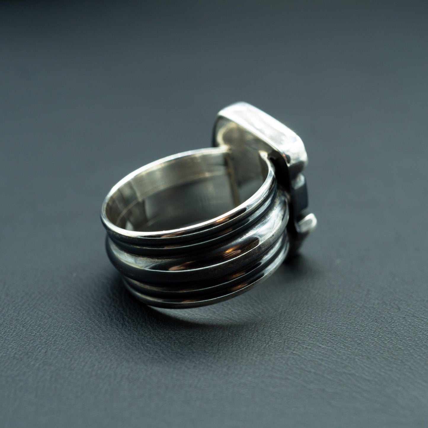 Sculptural Turquoise Ring - Size 9 - Ecotone Jewelers