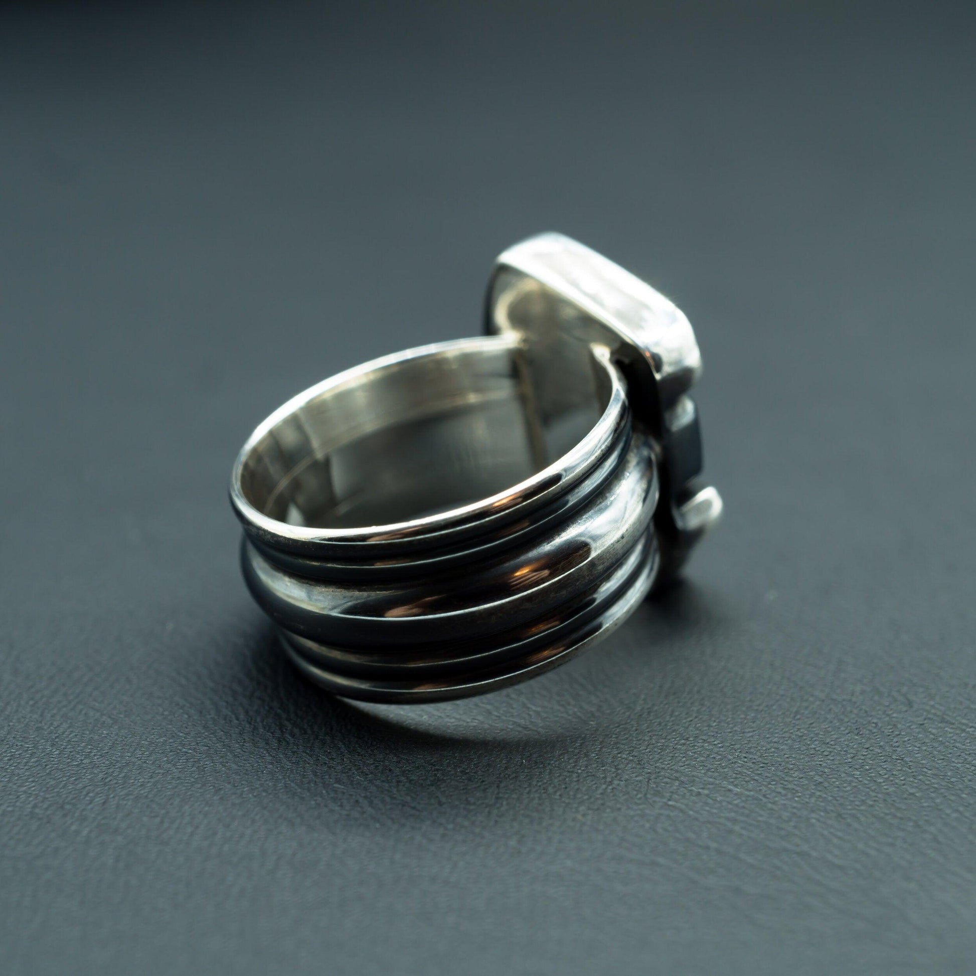 Sculptural Turquoise Ring - Size 9 - Ecotone Jewelers