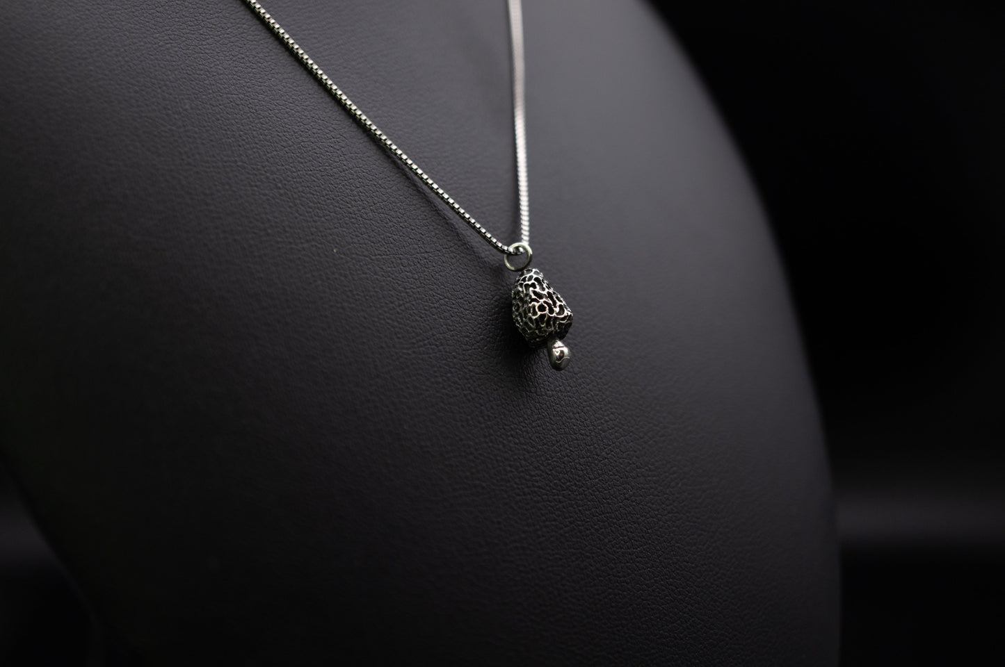 Tiny Black Morel | Pendant
